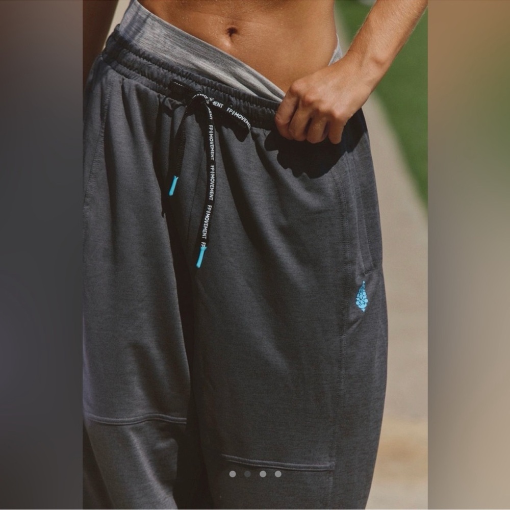 FP Movement by Free People Charcoal Gray Track Joggers - Picture 4 of 10